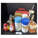 Power Rangers Lunchbox, Thermos, Ziploc Cups.