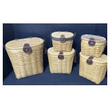 5 Longaberger Baskets.