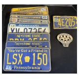 Lot Of Pennsylvania License Plates.