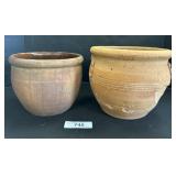 Vintage Redware Crock & Terracotta Pot.
