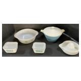 Pyrex & Glasbake, Ovenware, Sunkist Juicer.