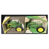 Pair Of NOS ERTL Die Cast John Deere Tractors.
