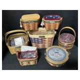 7 Longaberger Baskets.