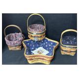 4 Longaberger Baskets.