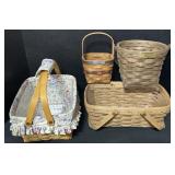 4 Longaberger Baskets.