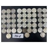 48 90% Silver Half Dollars