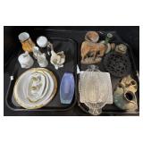 Lot Of Plates, Pitchers, EAPG Glass, Vases.