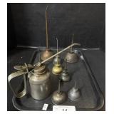 Lot Of Vintage Oil Cans.