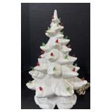 Vintage White Ceramic Christmas Tree Light.