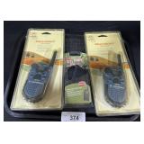 2 NOS Motorola Walkie Talkies & Case.