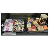 Vintage Buttons, Advertising Tins & Boxes, Candles