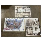 Baseball USA Map & Photo Prints.
