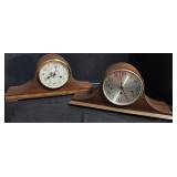 Pair Of Mantle Clocks.