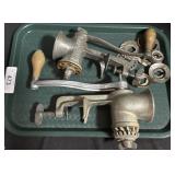 Vintage Cast Iron Meat Grinders.