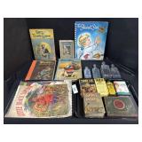 Vintage Childrenï¿½s Books, Adv Tins & Bottles.