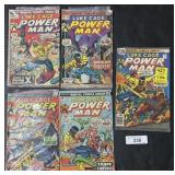5 Vintage Luke Cage Power Man Comic Books