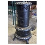 Hand Painted Decorative Belly Stove.