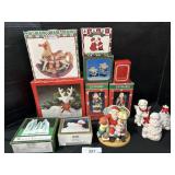 Christmas Figurines, Santa, Nativity.