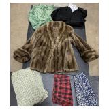 Vintage Dresses, Skirts, Fur Coat, Cap & Gown.