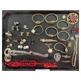 Costume Jewelry, Wrist Watches, Cufflinks.