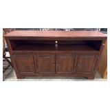 Traditional Style Maple Console Cabinet.