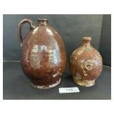 Vintage Stoneware & Redware Jugs.
