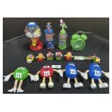M&M Figurines & Candy Dispenser.
