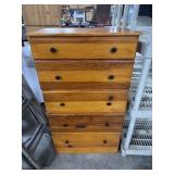 Rustic Pine Chest of Drawers.