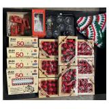 Vintage Christmas Ornaments & Lights.
