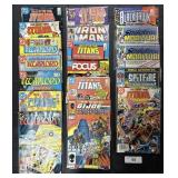 Comic Books, Marvel & DC, Teen Titans, Iron Man.