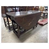 Antique Oak Gate Leg DropLeaf Table.