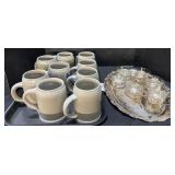 German Mugs & Small Punch Glasses.