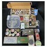 Sewing Notations, Vintage Buttons.