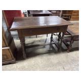 Ornate Oak Desk.