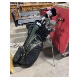 Golf Clubs, Bag & Callaway Steelhead Irons.