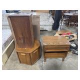 3 Piece Assorted Wooden Table Cabinet Storage.