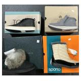 4 NWT Womenï¿½s Boots, Toms, Clarks, Sporto, Emu.