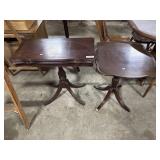 2 Mahogany Accent Tables.
