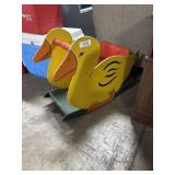 Hand Painted FolkArt Childï¿½s Duck Rocker.