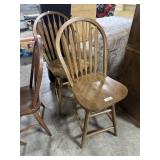 Pair Of Windsor Style Dining Chairs.