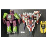 3 Vintage Transformers Action Figures.
