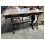Victorian EastLake Style Marble Top Table.