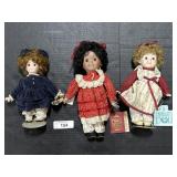 Schmid, Dynasty & Victoria Ashlea Bisque Dolls