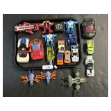 Vintage 80s Toy Transformer Action Figures.