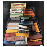 Vintage Train Cars, Box Cars & Hoppers,