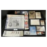 Boy Scouts Ephemera, First Day Stamps, Postcards.