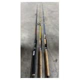 (3) Deep Sea Fishing Rods.