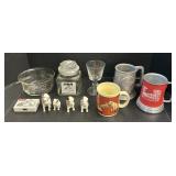 RCA Advertising, Mugs, Canister, Figures, Dish.