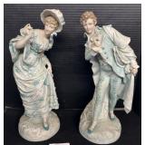Vintage Hand Painted Bisque Figurines