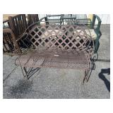 Wrought Iron Glider Bench.